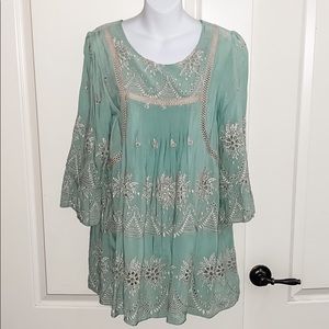 Mint and Cream Ivy Jane Top